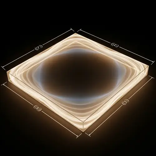 Ethereal Rectangle Border Box with Enchanting Light