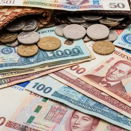 World Currency Showcase: Banknotes & Coins Display