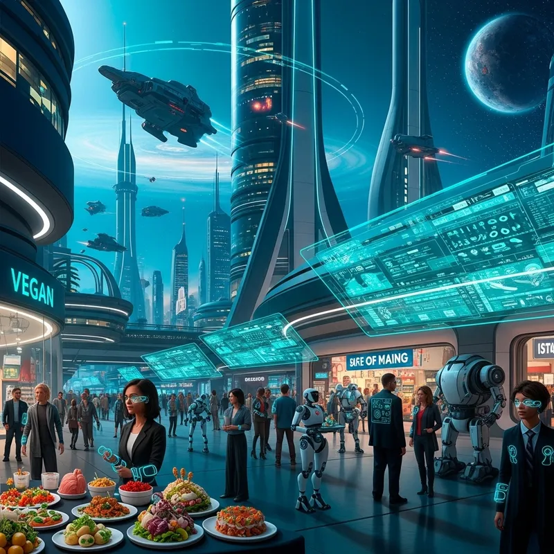 Futuristic AI Design and High-Tech Buildings