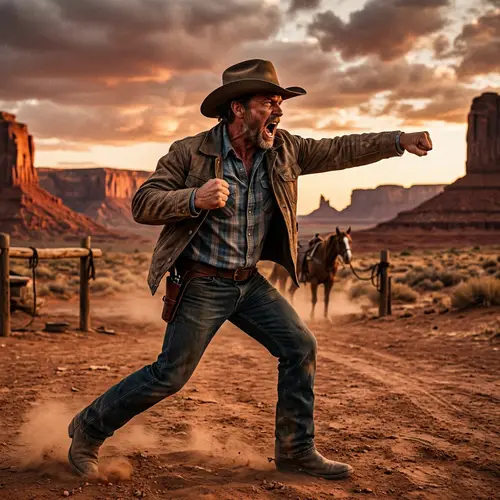 Epic Western Punch: Outburst of Anger