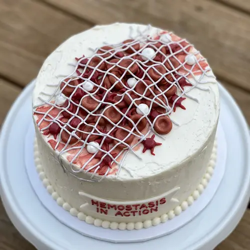 Creative Blood Clotting Cake Design
