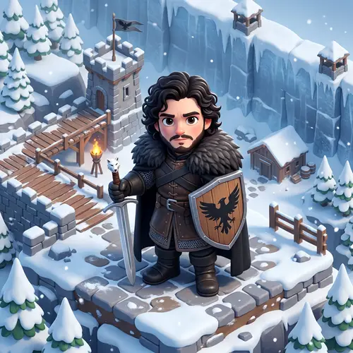 Jon Snow 3D Artstation Behance Disney Pixar