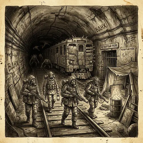 Retro Art from Metro 2033 Universe