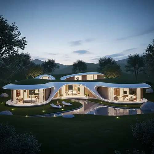 Futuristic Private Residence Inspired by Nature