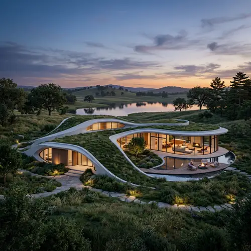 Futuristic Private Residence Inspired by Nature