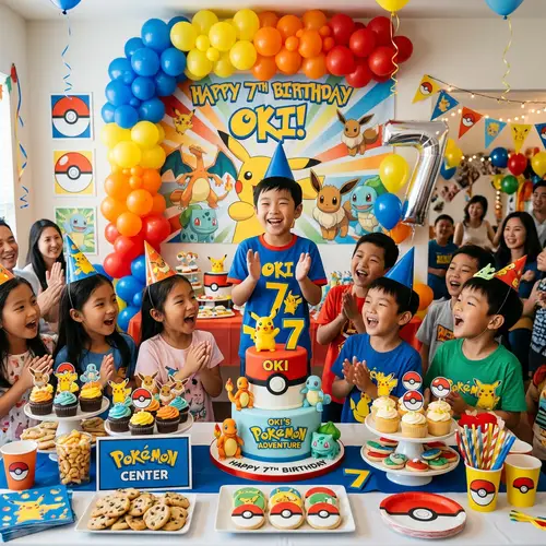 Oki's Pokémon Birthday Party Theme
