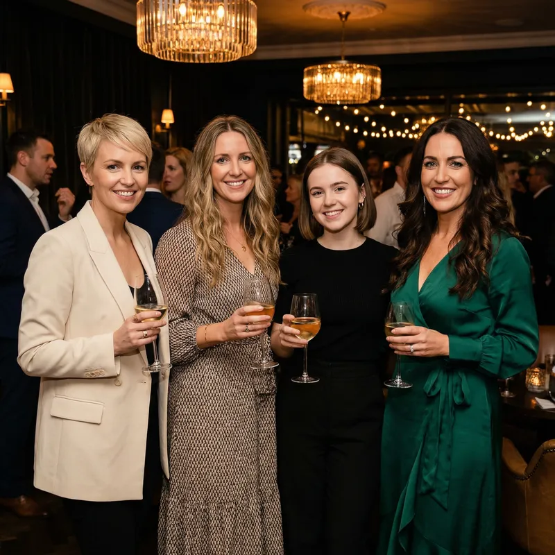 Scarlett Johansson, Jennifer Aniston & More at Cocktail Party