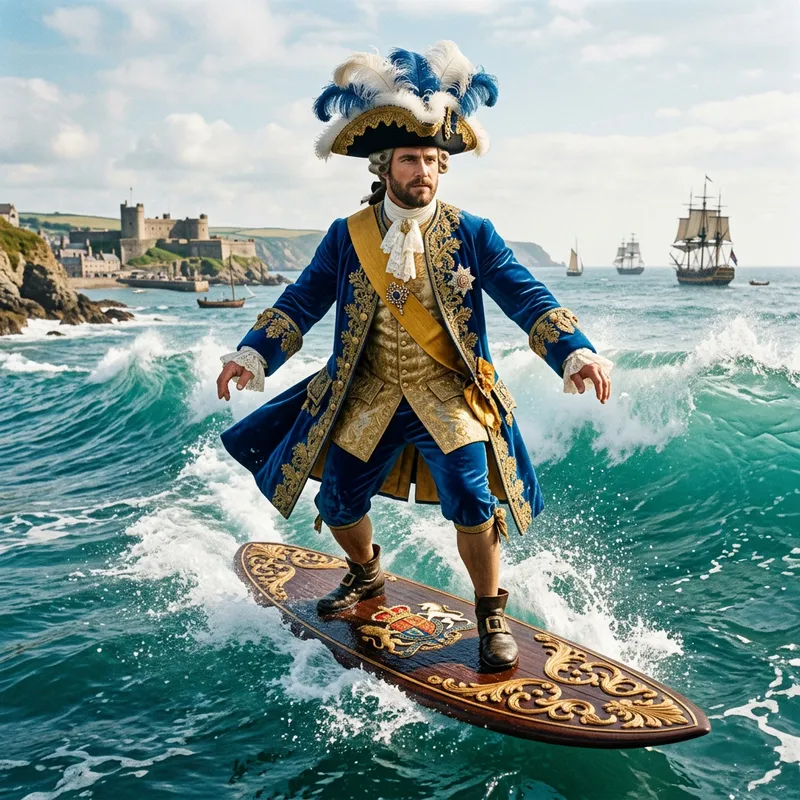 Emperor Peter the Great on a Paddleboard | 18th Century Public Figure Emperor Peter the Great on a Paddleboard | 18th Century Public Figure