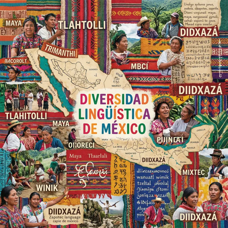 Linguistic Diversity Collage in Mexico