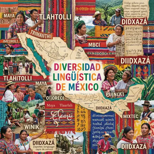 Linguistic Diversity Collage in Mexico