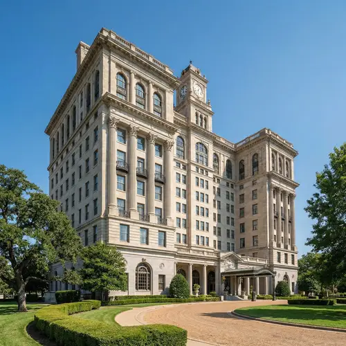 Classic 12-Storey Hotel with Ornate Architecture