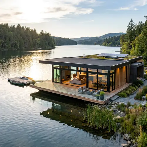 Modern High-Tech One-Story House with Panoramic Views