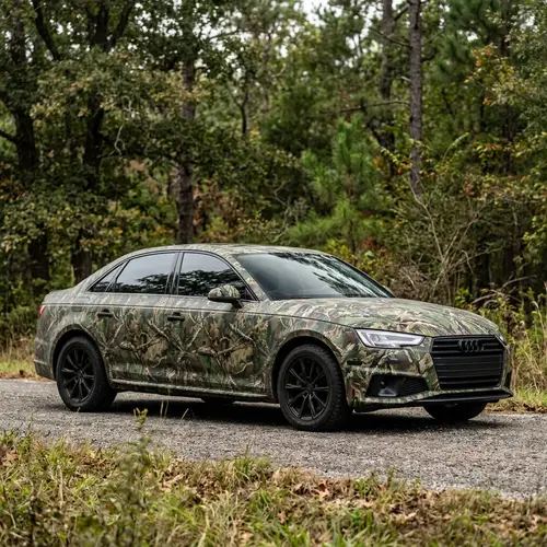 Custom Camouflage Car Skin for Modern Sedans