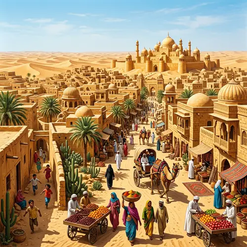 Desert City Oasis: Sandstone Architecture & Desert Life