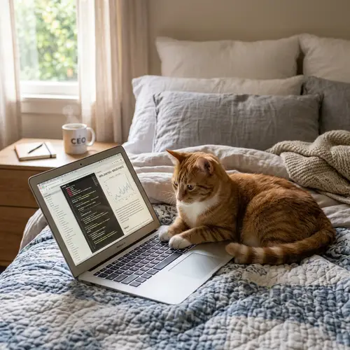 Cat Working on Laptop: Cute and Productive Feline Moments