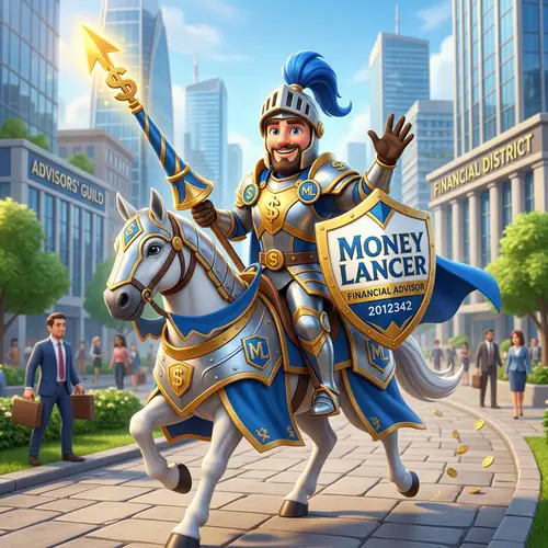 Money Lancer Financial Advisor Mascot