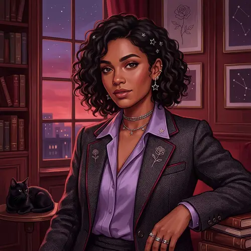 Artistic Portrait with Old Money Style and Soft Punk Aesthetics