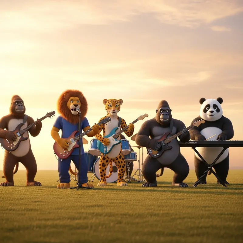 Viral Anime Rock Band in 4K - Pixar Inspired