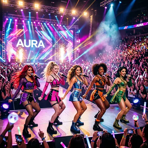 Diverse K-Pop Girl Group Shines on Stage