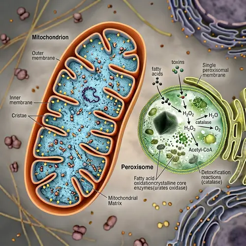 Mitochondria and Peroxisomes: Cellular Powerhouses