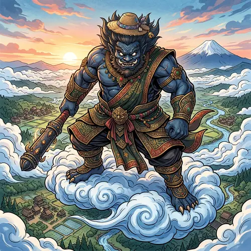 Thao Wessuwan Giant Sculpture: Fierce Face, Japanese Style Image