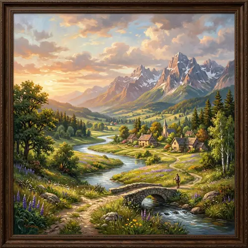 Picturesque Landscape Painting | Natural Beauty Essence