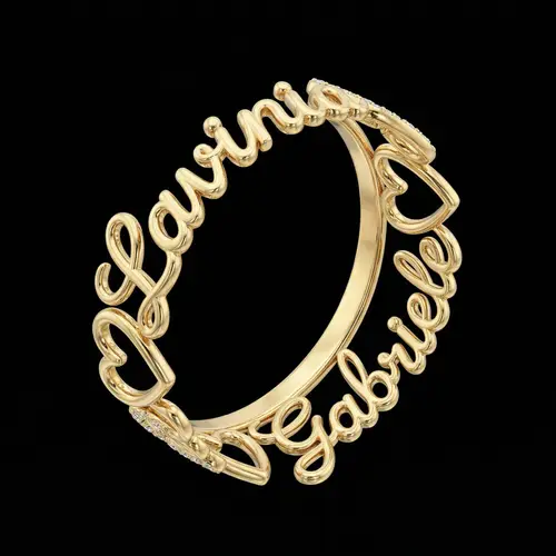 Custom 3D Ring Design for Lavinia & Gabriele