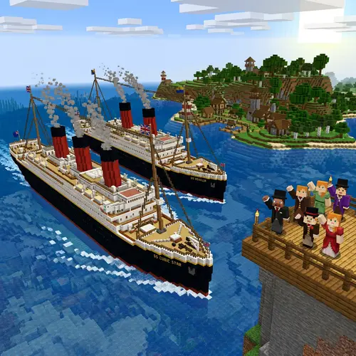 Victorian Ocean Liners in Minecraft Adventure
