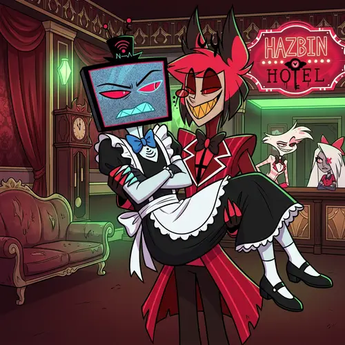 Vox and Alastor: Maid Dress Moments