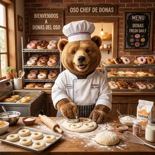 Oso Chef: Mastering Donuts with a Twist
