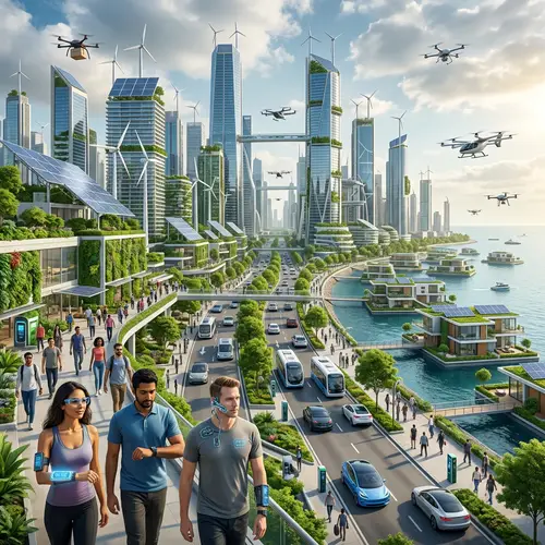 Future Earth 100 Years from Now: Green Cities, Renewable Energy