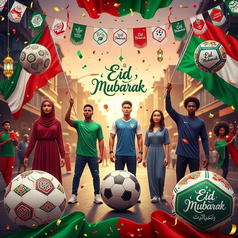 Eid Mubarak FIFA-Themed Greetings