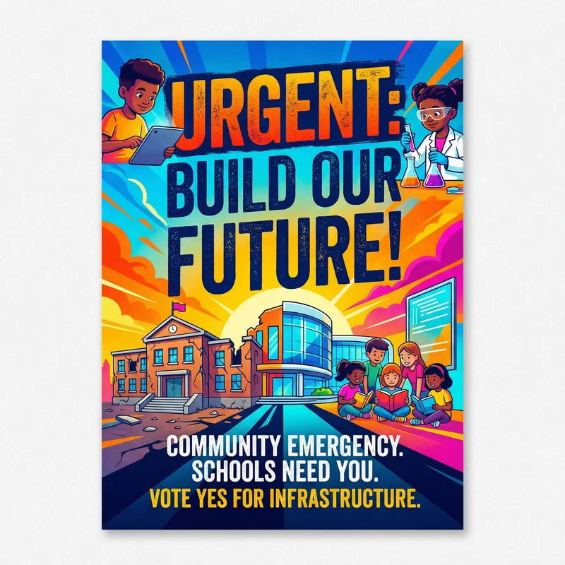 Urgent Need for Educational Infrastructure Leaflet