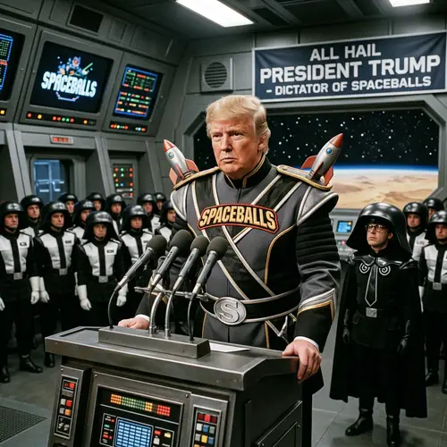 Trump as Spaceballs Dictator – A Hilarious Parody