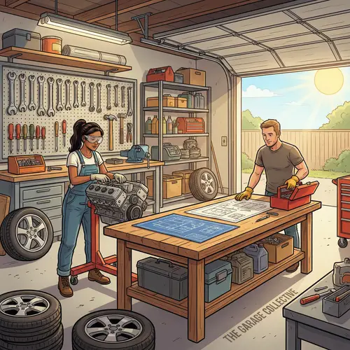 Stylish Mechanic Garage YouTube Banner Design