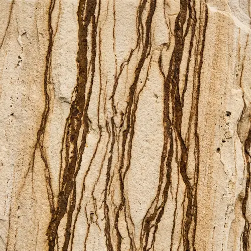 Light Beige Sandstone Texture with Brown Veins