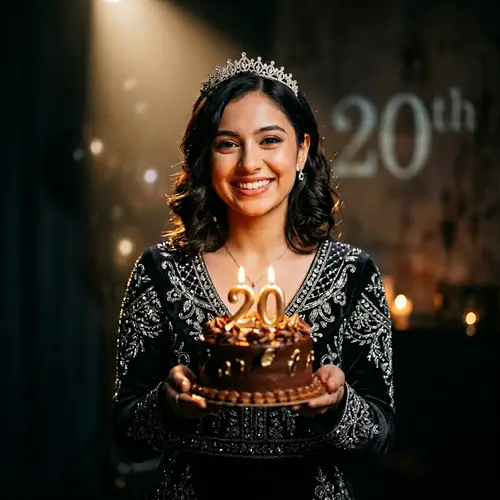 Cinematic 20th Birthday Portrait of a Young Woman