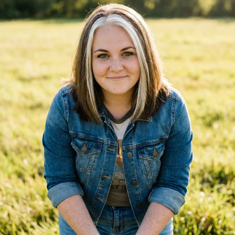 Distinctive Girl with Unique Hair and Freckles