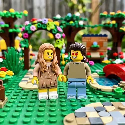 Lego Love Couple: Heartfelt Connection