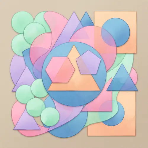 Vibrant Abstract Geometric Art Composition