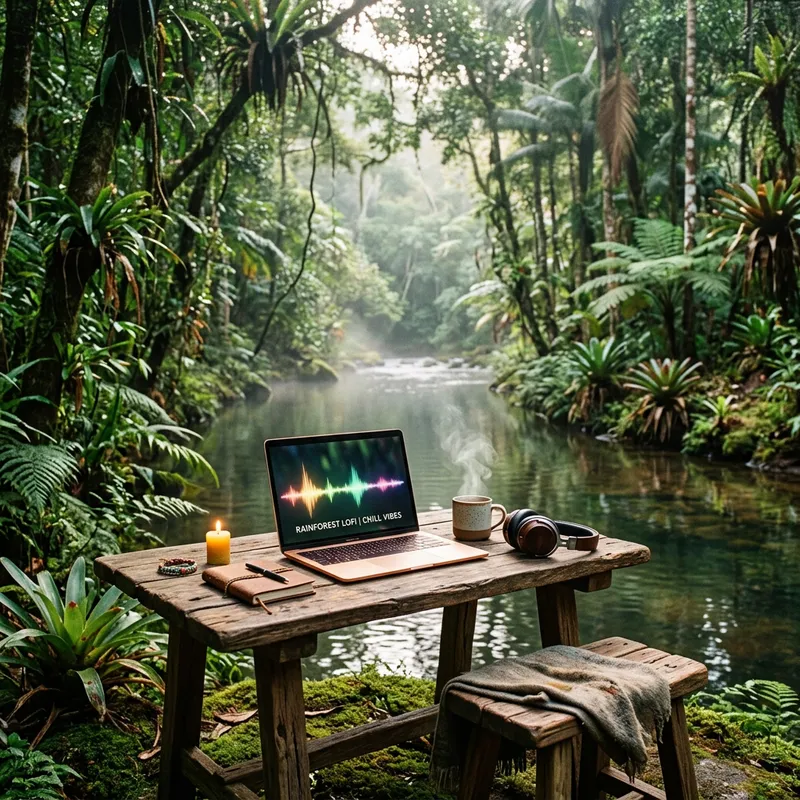 Lofi Rainforest Serenity with Neural Love Lofi Rainforest Serenity with Neural Love
