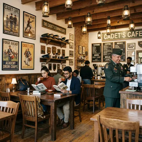 Military School Themed Cafe: Unique Coffee Experience