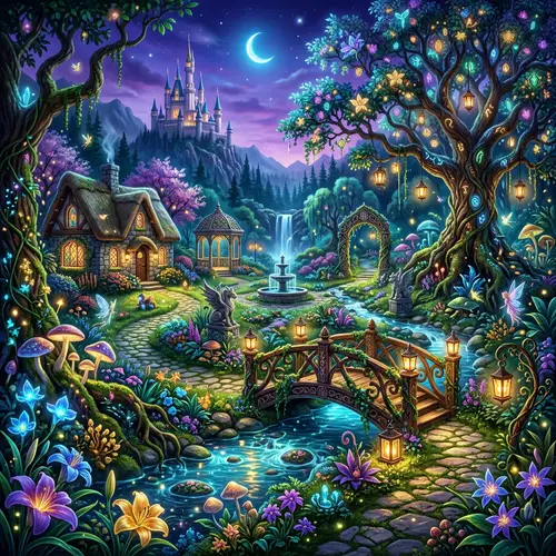 Explore a Magical Fantasy Garden