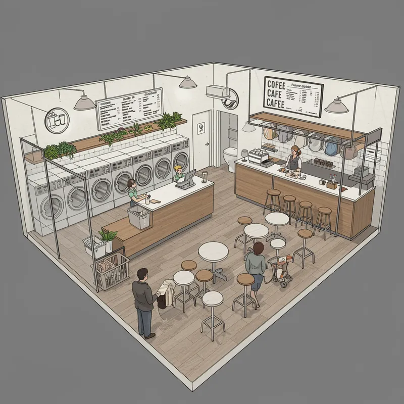 Laundromat Cafe - Wash & Sip in Style