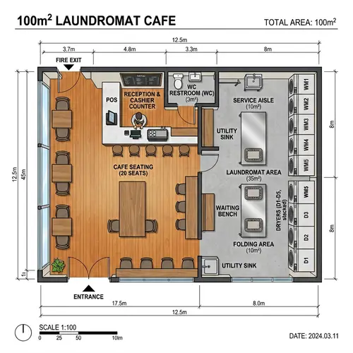 Laundromat Cafe - Wash & Sip in Style