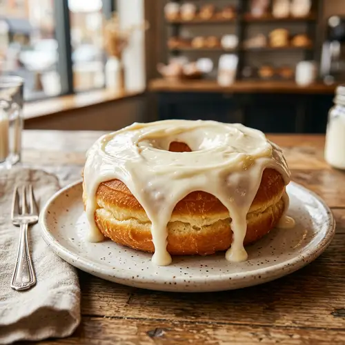 Indulgent Cheese-Topped Doughnut | Crispy & Creamy Treat