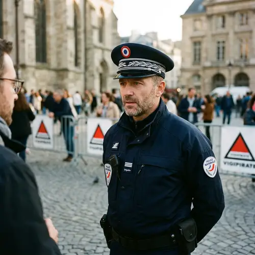 Stylish Police Hat Photo