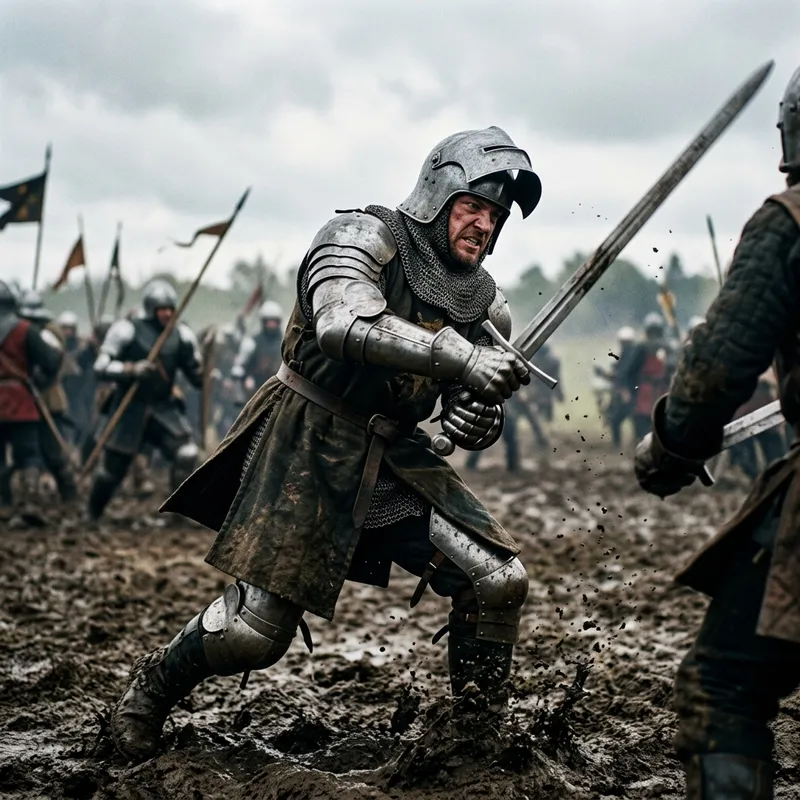 Soldier Attacking with Sword