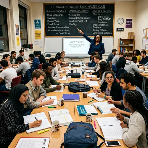 English Exam Preparation Master Class with Diverse Students