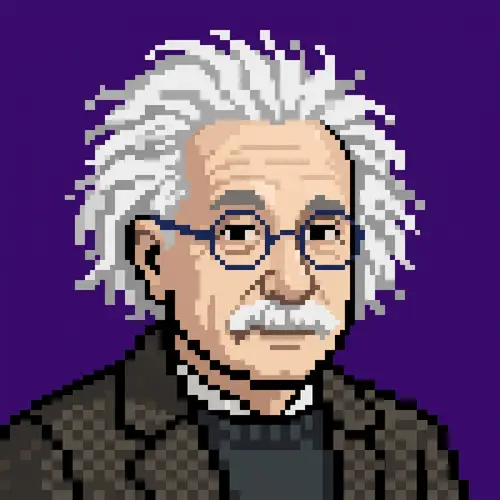 Cryptopunk Style Image of Albert Einstein